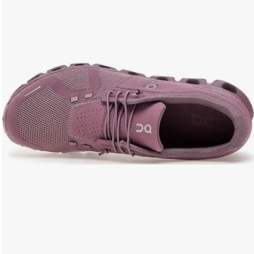 On Running Purple Athletic Shoes with Mesh Upper - Picture 4 of 5